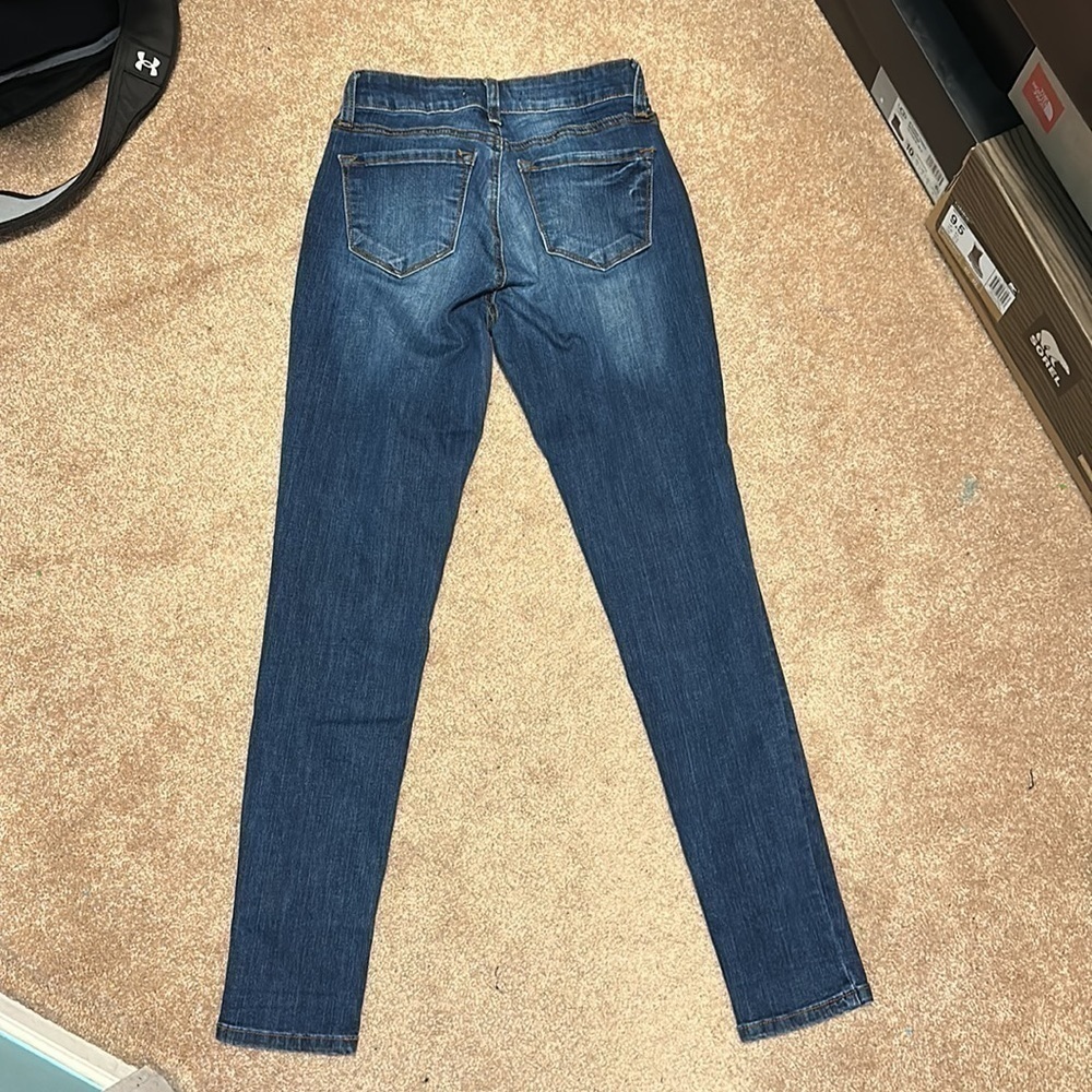 Kancan Jeans Dark Wash Mid-Rise Skinny Stretch Kc11214d size 3/25 - Picture 4 of 4